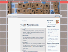Tablet Screenshot of constrainedwriting.com